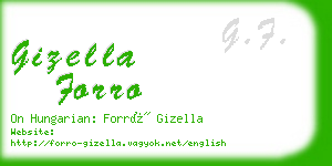 gizella forro business card